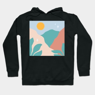 boho/groovy nature sun plants design Hoodie